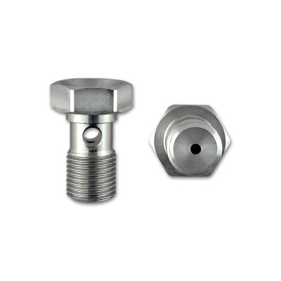 HEL Stainless Steel 7/16" x 24 Banjo Bolt with 1.5mm Restriction for Turbo Oil Feeds